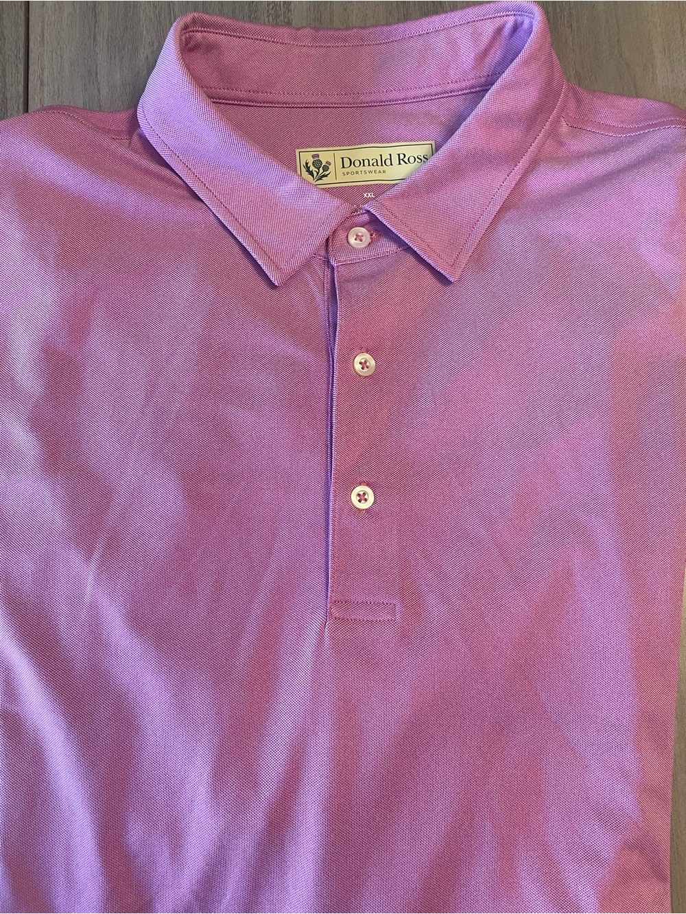 Donald Ross Sportswear Men's Golf Polo – Pink – Size XXL- Edgewood